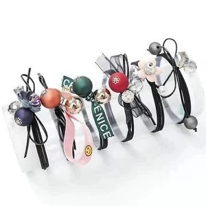6 Pcs Ball Hair Ties Elastic Hair Bands Simple Round Ball Hair Ropes Ponytail... - Picture 1 of 4