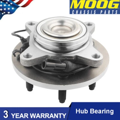 Cojinete de rueda delantera y buje MOOG para Ford Expedition Lincoln Navigator 2003-06 2x2 Foto 1 de 4