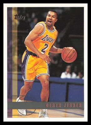 1997-98 Topps #182 Derek Fisher Los Angeles Lakers HOF - Image 1 of 2