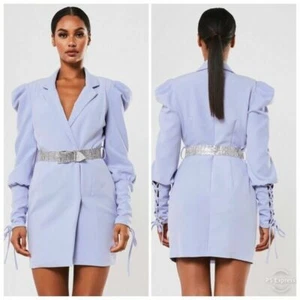 Abito Blazer Missguided Peace and Love Lilla con Cintura Impreziosita - (Senza Cintura) - Foto 1 di 10