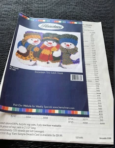 Kit de gancho de cierre HERRSCHNERS 550600 muñeco de nieve trío instrucciones SOLO - Imagen 1 de 3