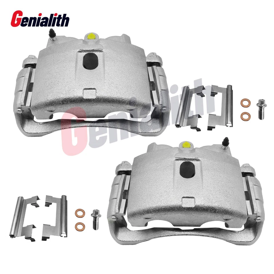 Front Disc Brake Calipers w/Bracket for Chevrolet GMC Silverado Sierra 2500 3500 - Image 1 of 4