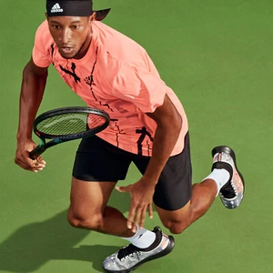 Adidas Men Club Tennis GRAPHIC Tee HB9086 Orange - Picture 1 of 4