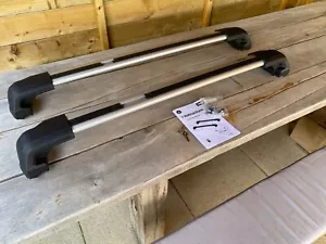 Thule WingBar Edge Silver Roof Bars Set to fit BMW 3 Series Touring 19-24 Rails - Picture 1 of 6