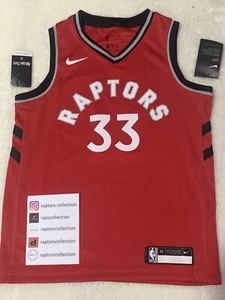 BNWT Nike Toronto Raptors Marc Gasol Icon Swingman Jersey Youth M Medium 10/12! - Picture 1 of 2