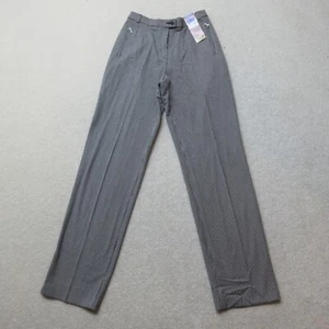 M&S Dress Trousers Womens UK 8 Long Grey Houndstooth 2 Way Stretch EU 36 NWT - Picture 1 of 9
