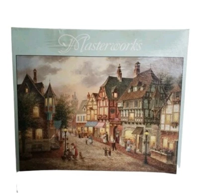 Vintage RoseArt Bearington Street Masterworks Puzzle 1000 Piece Jigsaw New - Image 1 of 2