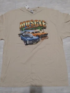 Tan Muscle Beach T Shirt NWT Sz 2XL - Picture 1 of 2
