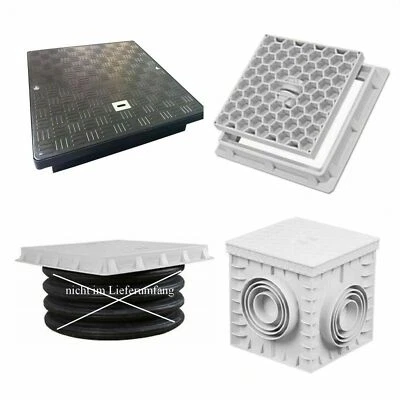 Schachtabdeckung mit Rahmen Revisionsschacht Kontrollschacht Schacht/Abdeckung