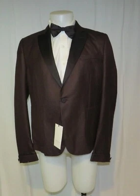 Gucci 100% Cashmere Brown Twill One Button Evening Jacket 44R NWT - Image 1 of 4