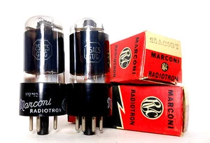 Match Pair 25AC5GT Tube TUNG-SOL USA NOS NIB Smoke Triode vacuum Power Output - Picture 1 of 1