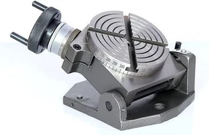 Horizontal Vertikal 4" Zoll II 100 mm Rundfrästische - Bild 1 von 12