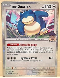 Hop's Snorlax Holo - SV09: Journey Together 117/159 - NM Pokemon - Picture 1 of 2