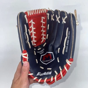 "Guante de béisbol Franklin Fieldmaster 12"" rojo azul blanco bolsillo formado a mano juvenil" - Imagen 1 de 6