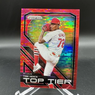 2024 Panini Prizm Tink Hence RC Top Tier Red Pulsar /399 St. Louis Cardinals - Image 1 of 4