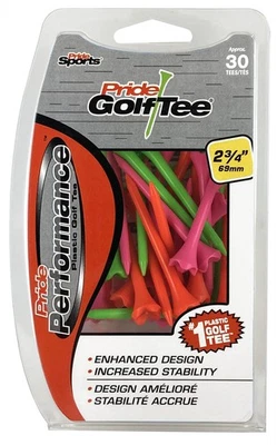 Pride Golf Tee Performance Plastic Golf Tees - 30 Count, 3-1/4 Inch - Citrus ... - Image 1 of 4