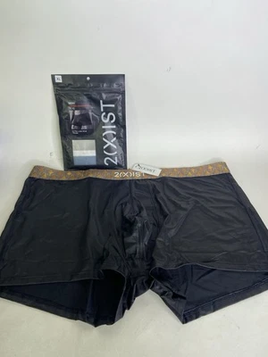 Calzoncillos boxer 2xist Sliq tiro ultra bajo baúl ropa interior negro dorado para hombre XL Foto 1 de 4