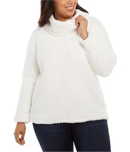 Style & Co. Womens Sherpa Sweatshirt, Off-White, Plus Size, 3X - Picture 1 of 1