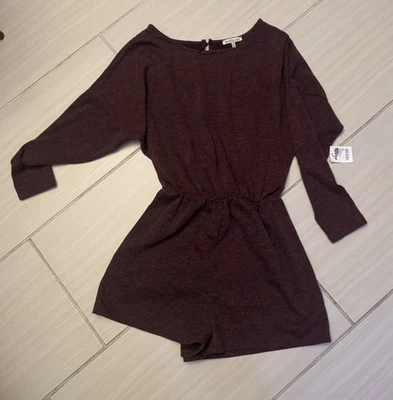 Romper Charlotte Russe Borgonha Tamanho P - Imagem 1 de 4