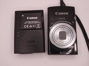 Canon IXUS 145 16MP Compact Digital Camera 8x Optical Zoom Black - Picture 1 of 9