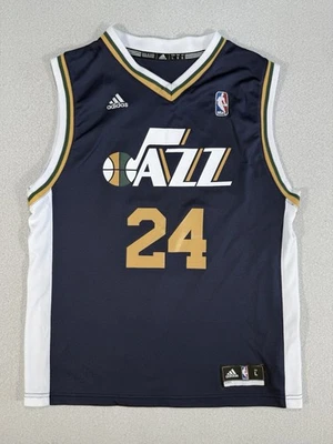 Camiseta NBA Utah Jazz Paul Millsap #24 Adidas Home Youth tamanho grande - Imagem 1 de 4