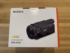 Sony FDR-AX55 4K Handycam Camcorder w/ Battery & Case, Excellent Condition - Picture 1 of 6