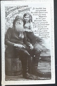 (GB-8111) GB 1915 alte Postkarte "Liebevolle Geburtstagsgrüße" (Briefmarke SG 439) - Bild 1 von 2