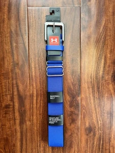 Under Armour Men Adjustable Baseball Belt Fits Up to 42”- Blue NWT - Picture 1 of 6