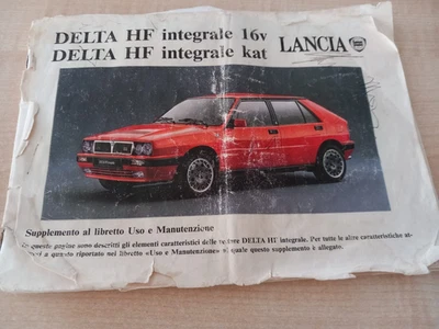 uso e manutenzione auto LANCIA DELTA hf INTEGRALE supplemento  - Immagine 1 di 3