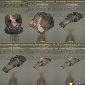 FALLOUT 76 PC Forest Scout Armor Set (Unyielding/Ap/Sneak) - Picture 1 of 1