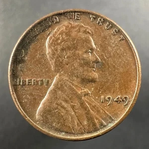 1949 Lincoln Wheat Cent – Well-Worn Detail - Picture 1 of 4
