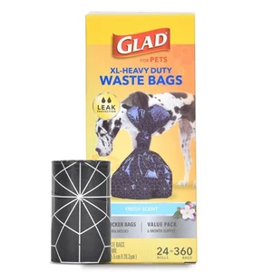 Extra Large, Heavy Duty Scented Dog Waste Bags Value Pack - 360 Count - Picture 1 of 6