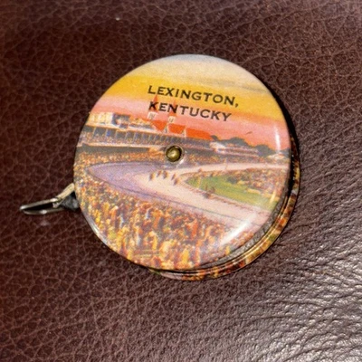 Vintage  Lexington KENTUCKY  CELLULOID TAPE MEASURE Works - Image 1 of 4