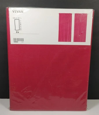 Cortinas Ikea Vivan 1 Par (2 Paneles) Rosa Fucsia Magenta 57" x 98.5" NUEVO Foto 1 de 4
