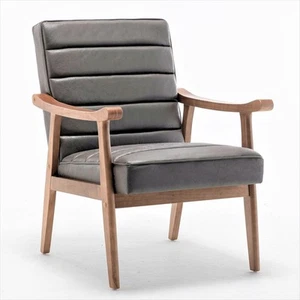 Unique Mid Century Modern Accent Chair with Open-Framed Armchair Design, Plus... - Picture 1 of 9