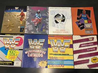WWF  Wrestling Merchandise Catalogs / Lot of 8 / Undertaker / Hulk Hogan / WWE - Image 1 of 2
