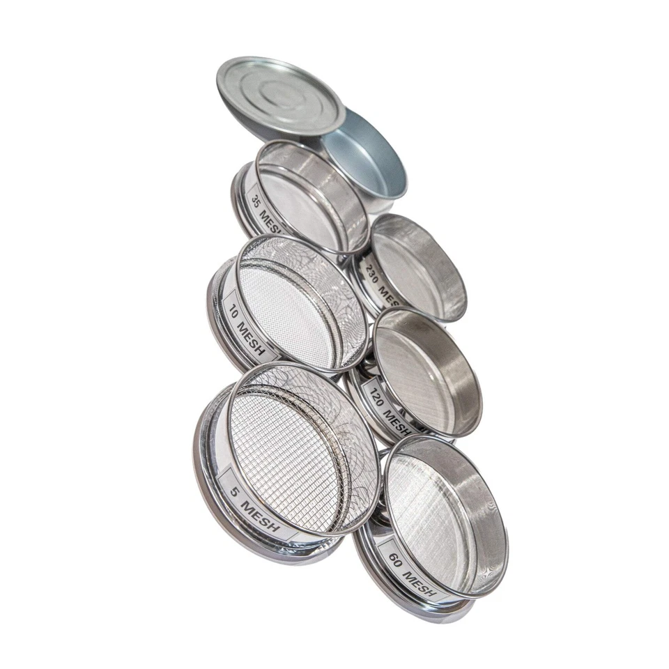 Juego de 6 pantallas de tamiz de pantalla. Hecho de acero inoxidable duradero. Foto 1 de 1