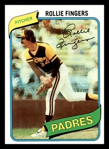 Rollie Fingers 1980 Topps #651 HOF San Diego Padres Baseball Near Mint NM - Bild 1 von 2