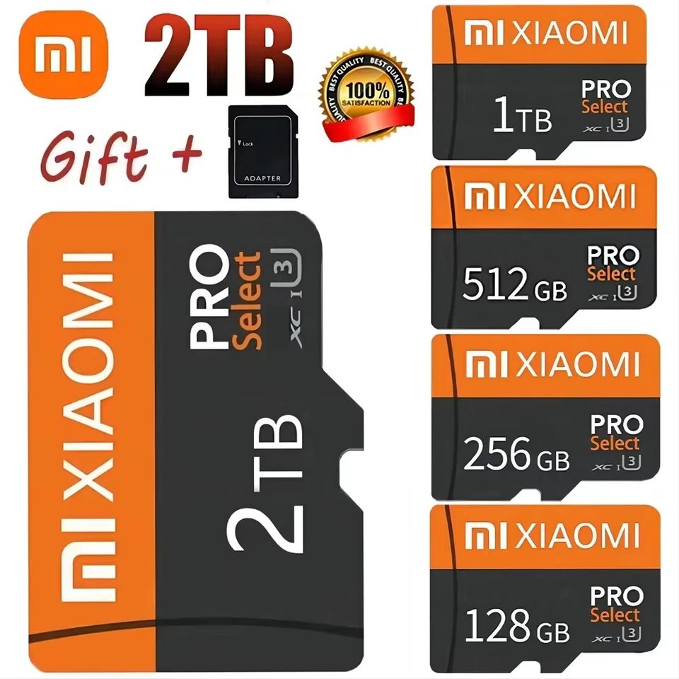 Scheda Memoria Xiaomi 128GB 256GB 512GB 1/2TB SD/TF Alta Velocità Archiviazione - Immagine 1 di 4