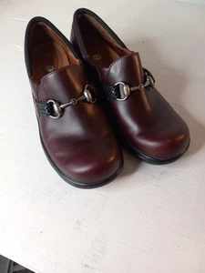 ARIAT 93663 Womens 6.5 Slip On Clogs Horsebit Detail Brown Leather Y168 EUC - Picture 1 of 7