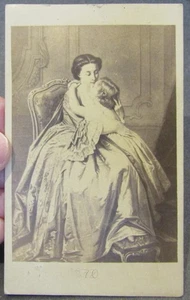 Antique CDV Picture of Mother and Child - Bild 1 von 2