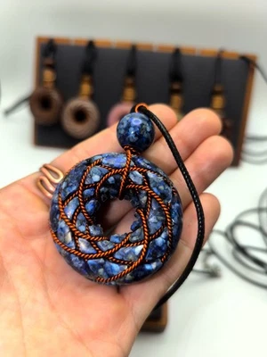 💫 99% Copper Torus Pendant • Lost Cubit • Energy Healing Amulet 🔶✨ - Image 1 of 4