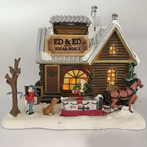 Zauberwald Ahorn Zuckerhütte beleuchtet Weihnachtsdorf Gebäude vorbeleuchtet LED - Bild 1 von 20