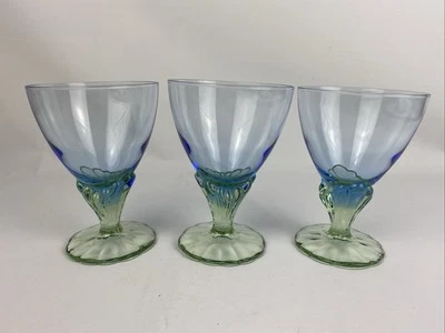 Bormioli Rocco Bahía Azul Verde Pedestal Agua Champán Postre Copa Italia/3 Foto 1 de 4
