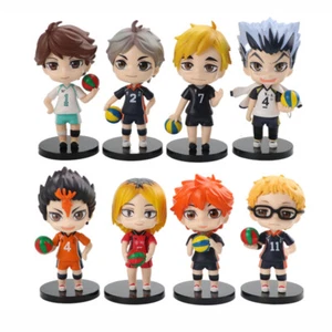 1 juego Haikyuu!! Colección Anime Figura de Acción Catoon PVC Estatua Figuras Juguete Lindo - Imagen 1 de 7