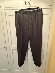 Brooks Brothers Men's Gray Wool Dress Pants 38X32 - Picture 1 of 6
