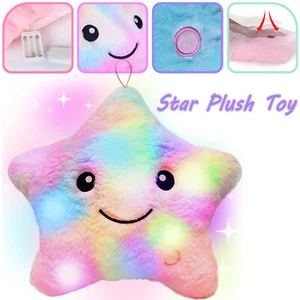 Sternenkissen Kinder Leuchtendes Kissen Leuchtende Stern Kissen Deko mit LED - Bild 1 von 14