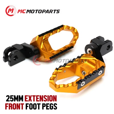 Clavijas de pie anchas de descenso de 25 mm para Triumph Speed Triple 1050/R 2005-2014 Foto 1 de 4