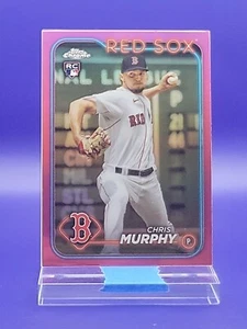 Chris Murphy 2024 Topps Chrome Pink Refractor RC SP 🔥 Red Sox - Picture 1 of 2
