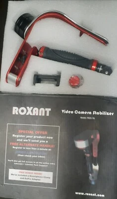 ROXANT ROX-1A Video Camera Stabilizer Black-Red OPEN BOX - Image 1 of 2